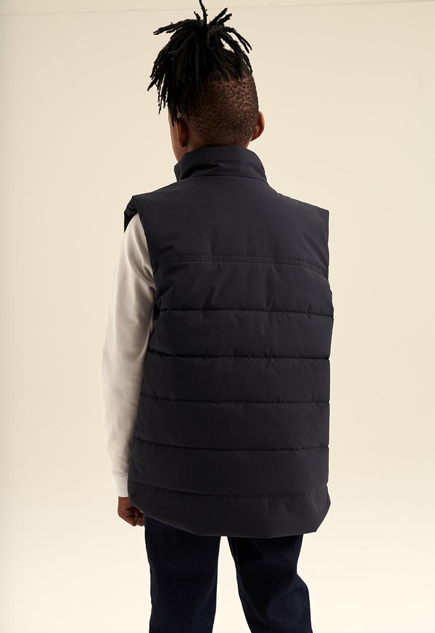 POLO - Boys sleeveless puffer jacket - navy