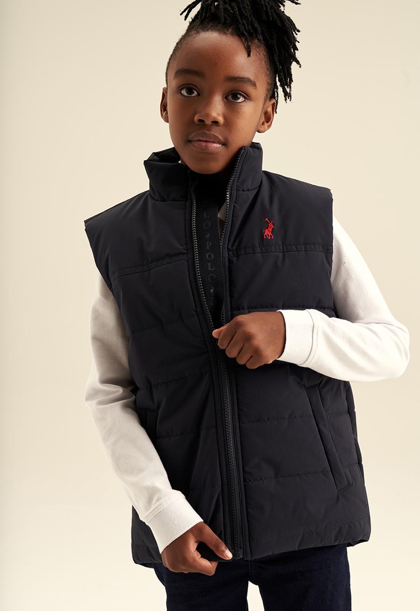 POLO - Boys sleeveless puffer jacket - navy