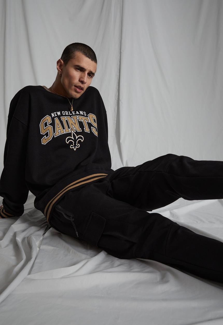 Factorie - Cargo tech track pant - black
