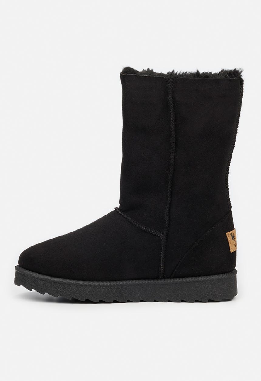 Butterfly Feet - Cozy 4 slipper boot - black