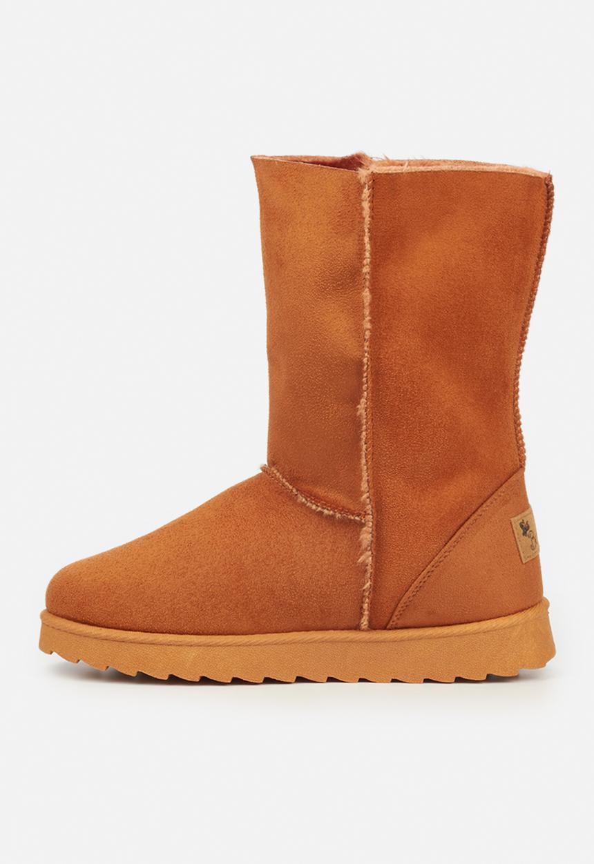Butterfly Feet - Cozy 4 slipper boot - camel