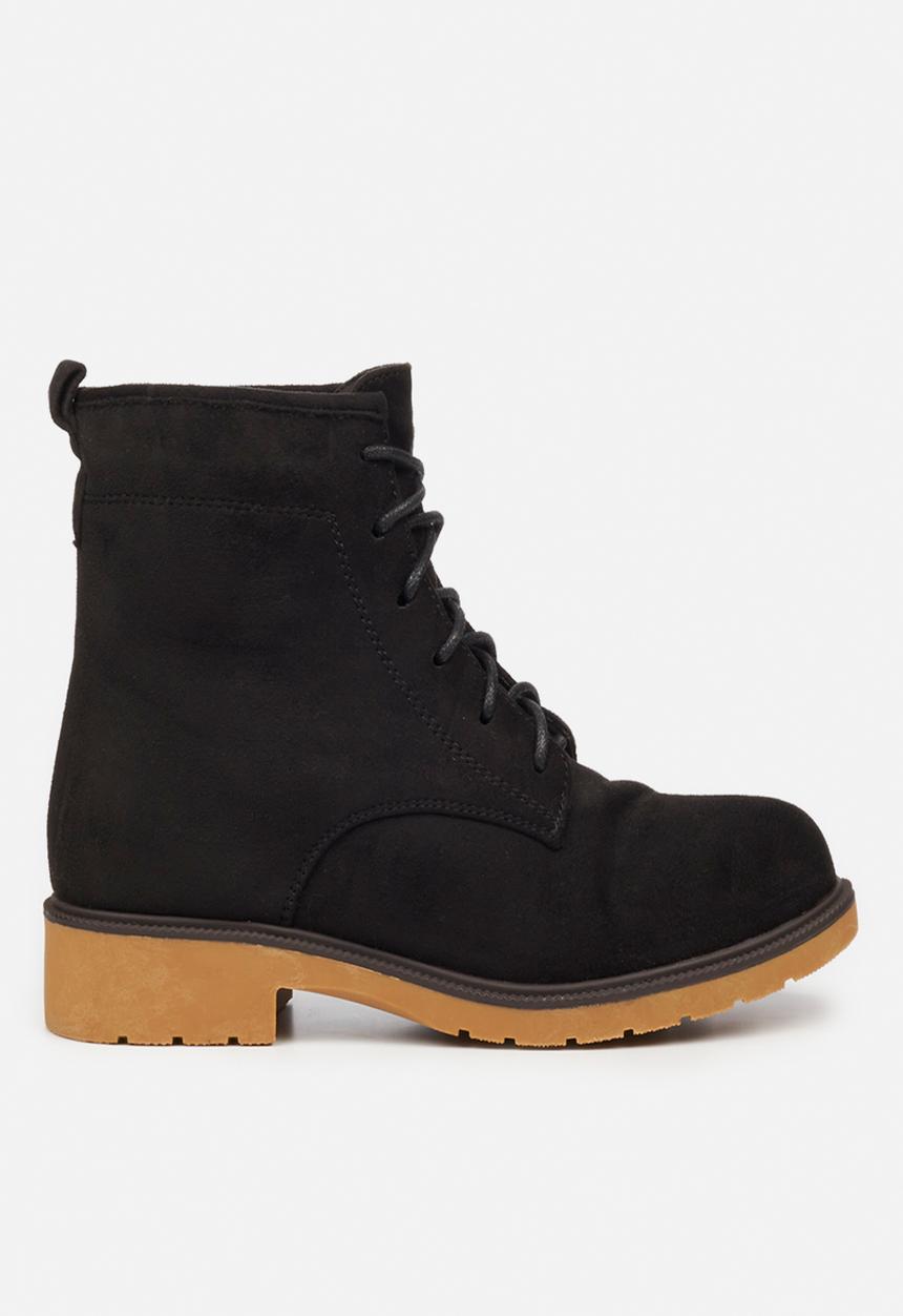 Butterfly Feet - Sussex 1  lace up ankle boot - black