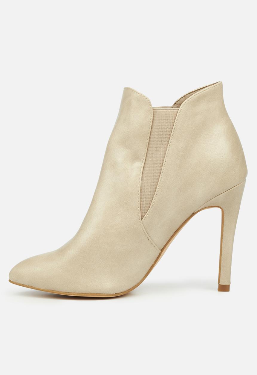 Miss Black - Belle5 ankle boot - bone