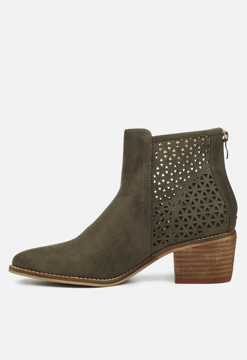 Miss Black - Cooper3 ankle boot - olive