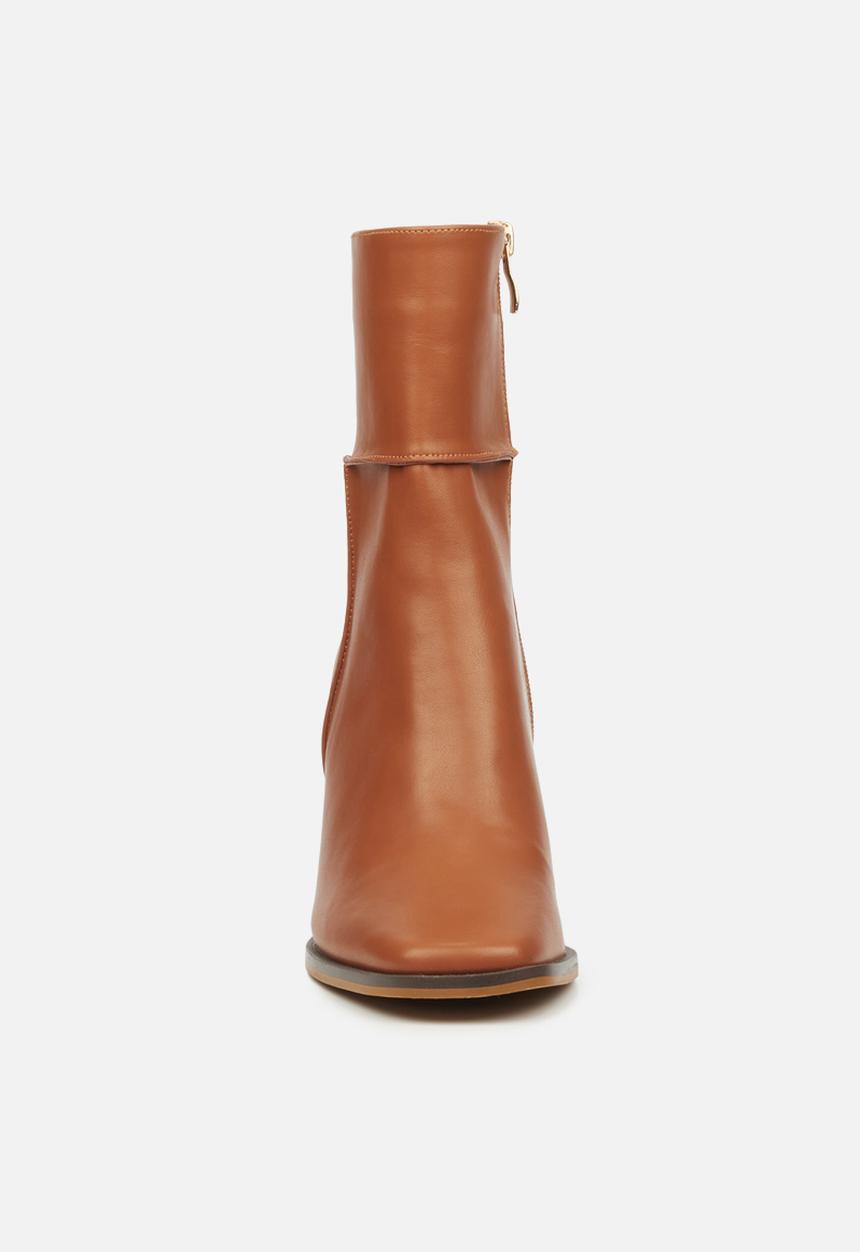 Miss Black - Ria1 mid calf boot - tan