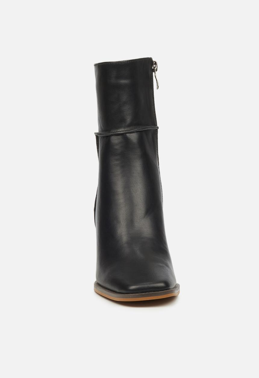Miss Black - Ria1 mid calf boot - black