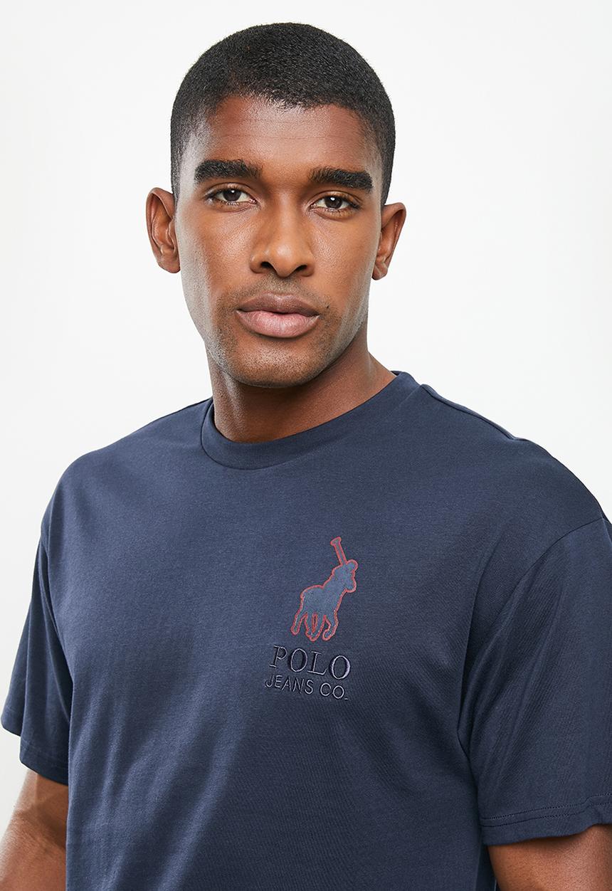 POLO - Men pjc box fit short sleeve tee - navy