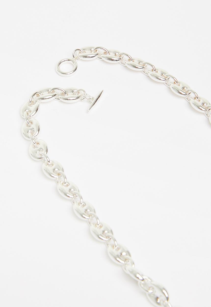 MANGO - Link chain necklace - silver