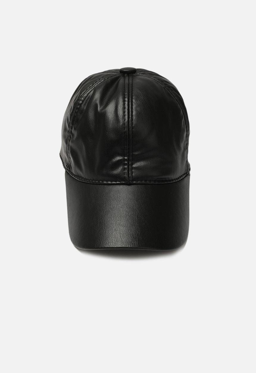 Trendyol - Pu peak cap - black