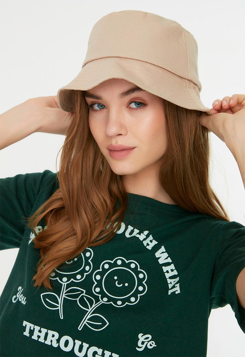Trendyol - Plain bucket hat - beige