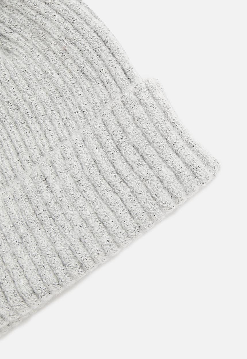 Superbalist - Knit ribbed beanie - grey