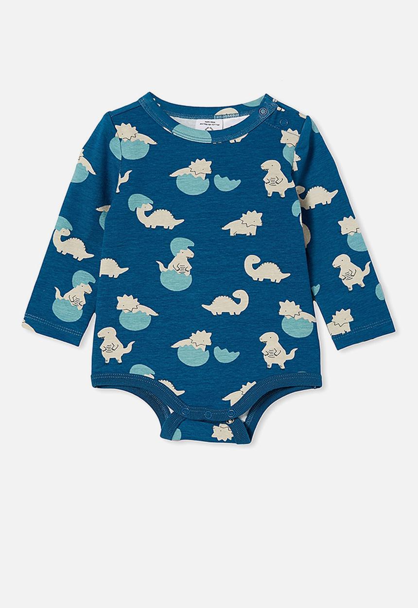 Cotton On - The long sleeve bubbysuit - submarine blue