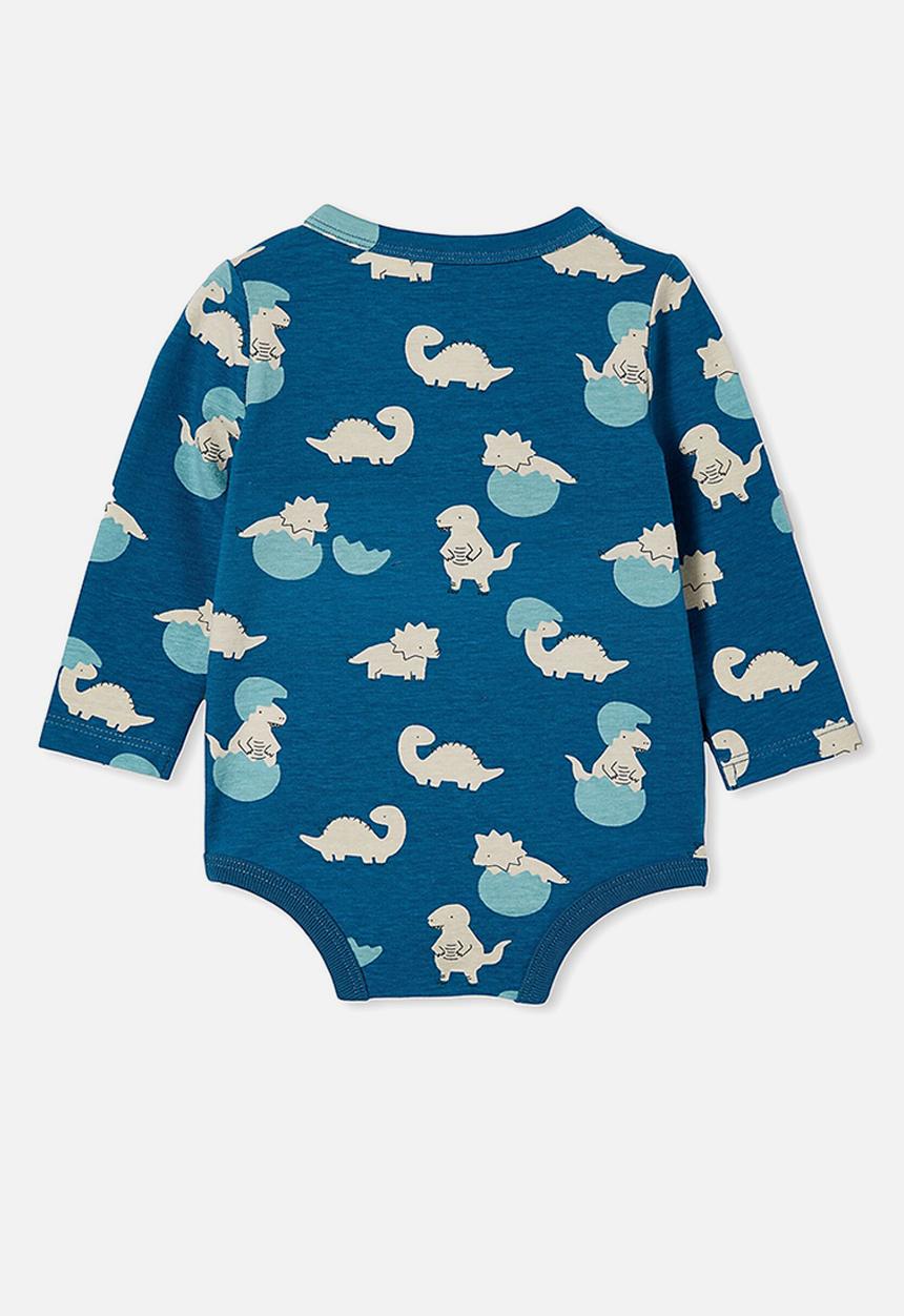 Cotton On - The long sleeve bubbysuit - submarine blue