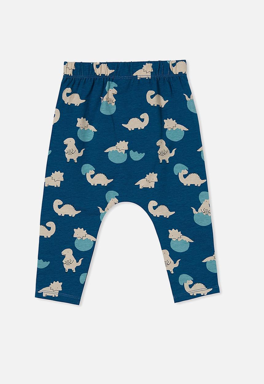 Cotton On - The legging - submarine blue/hatching dino
