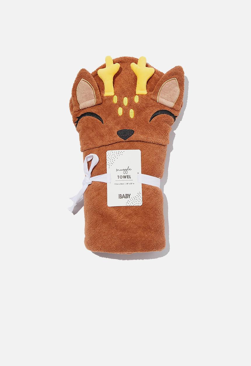 Cotton On - Baby snuggle towel - deer coco jumbo
