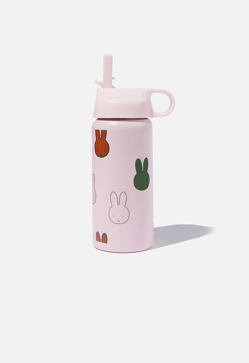 Cotton On - Kids metal drink bottle - crystal pink