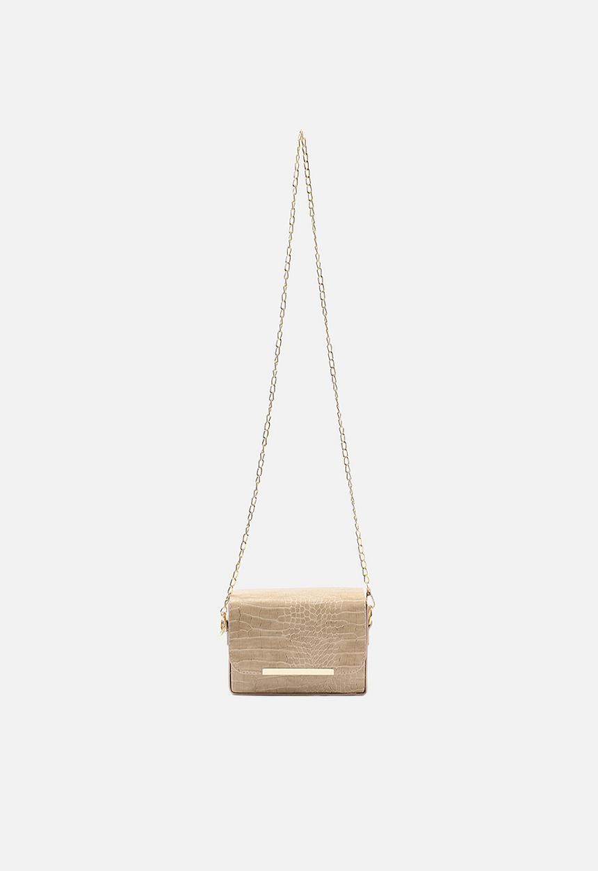 Trendyol - Textured cross body bag - stone