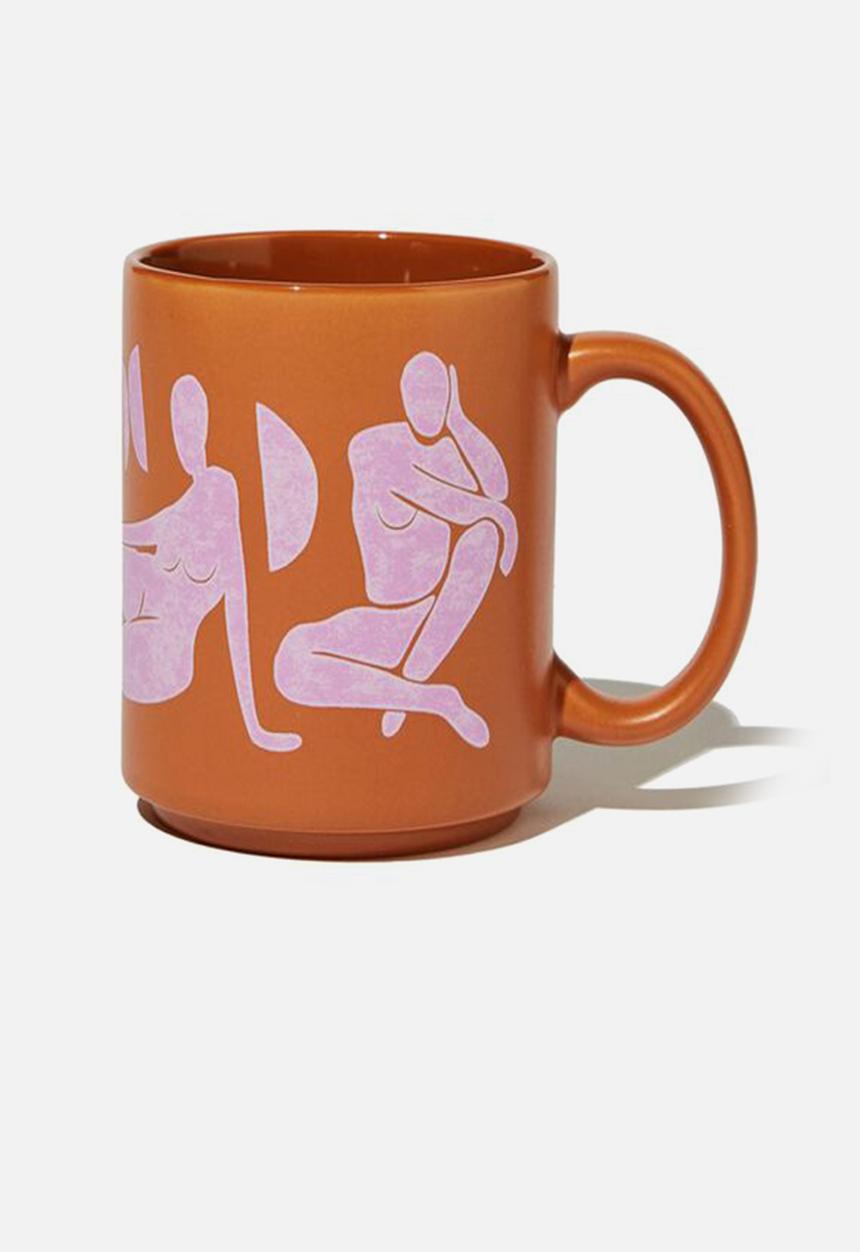 Typo - Daily mug - pink & orange woman