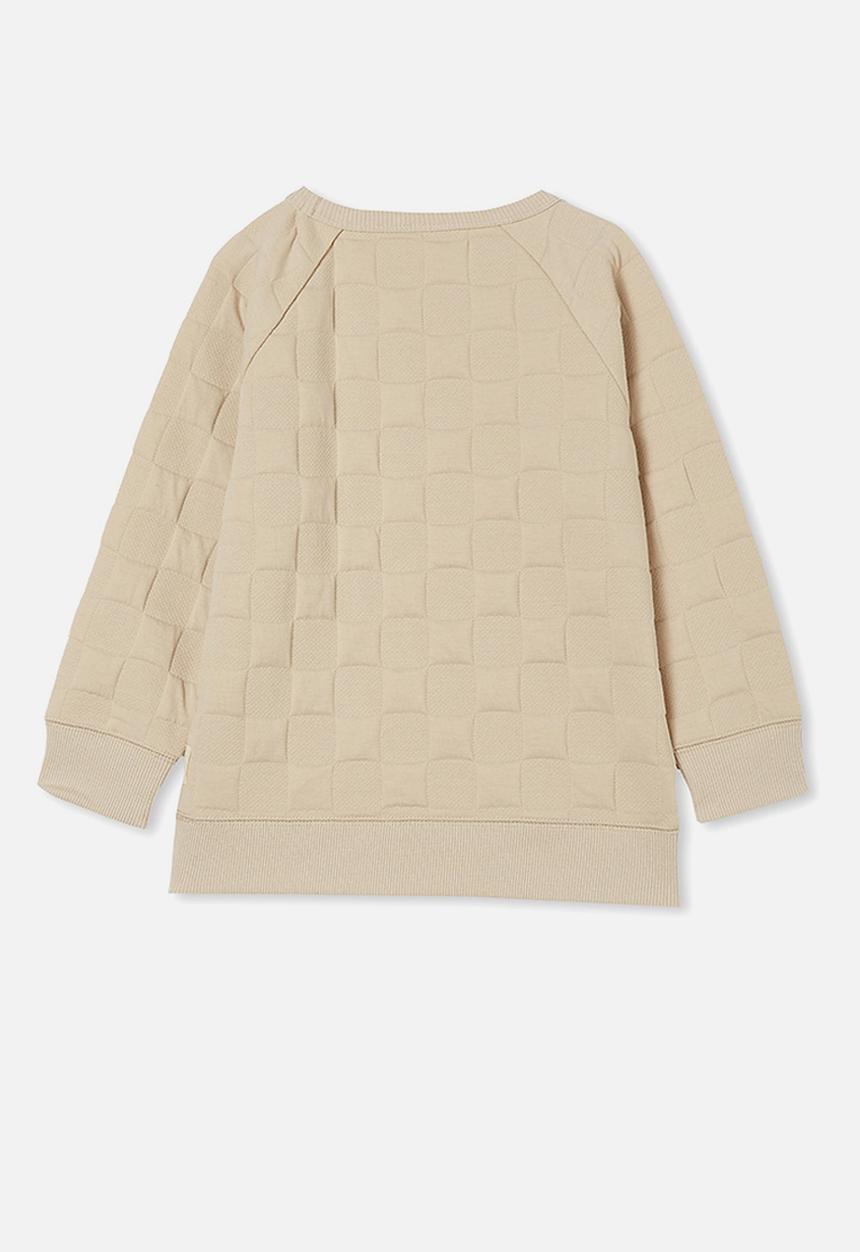 Cotton On - Casey raglan jacquard crew - rainy day