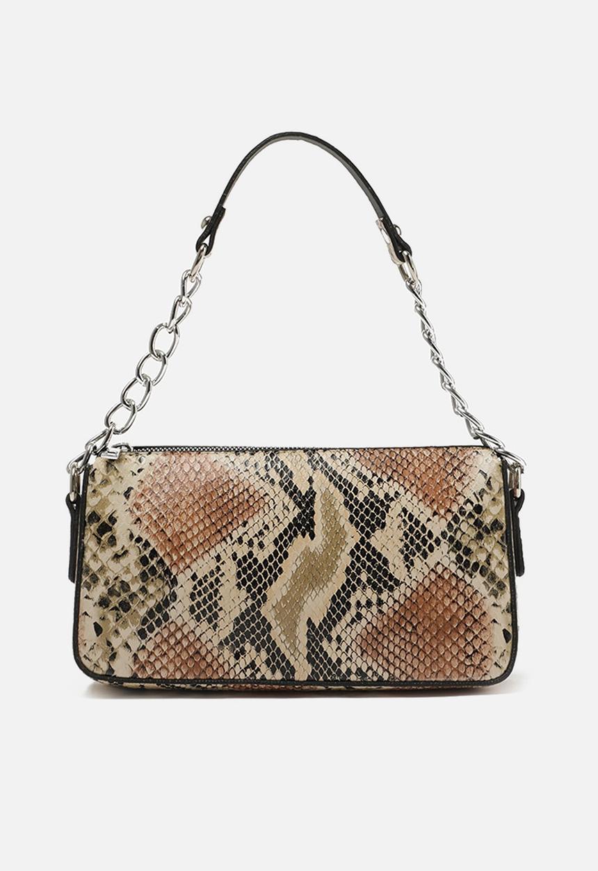 Trendyol - Faux snake skin shoulder bag - multi