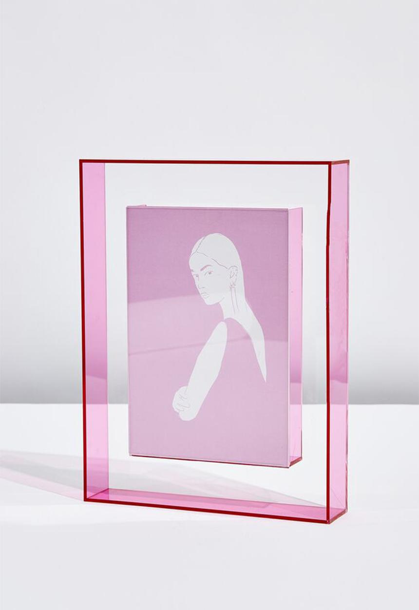 Typo - A4 duo acrylic frame - neon pink