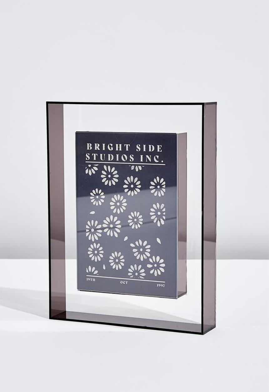 Typo - A4 duo acrylic frame - smokey grey