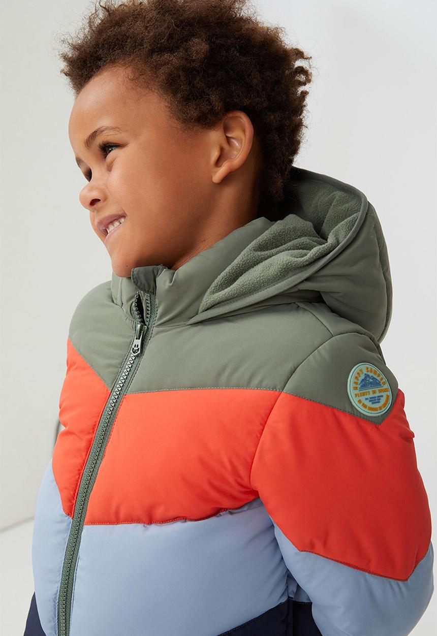 Cotton On - Frankie spliced puffer jacket - multi 