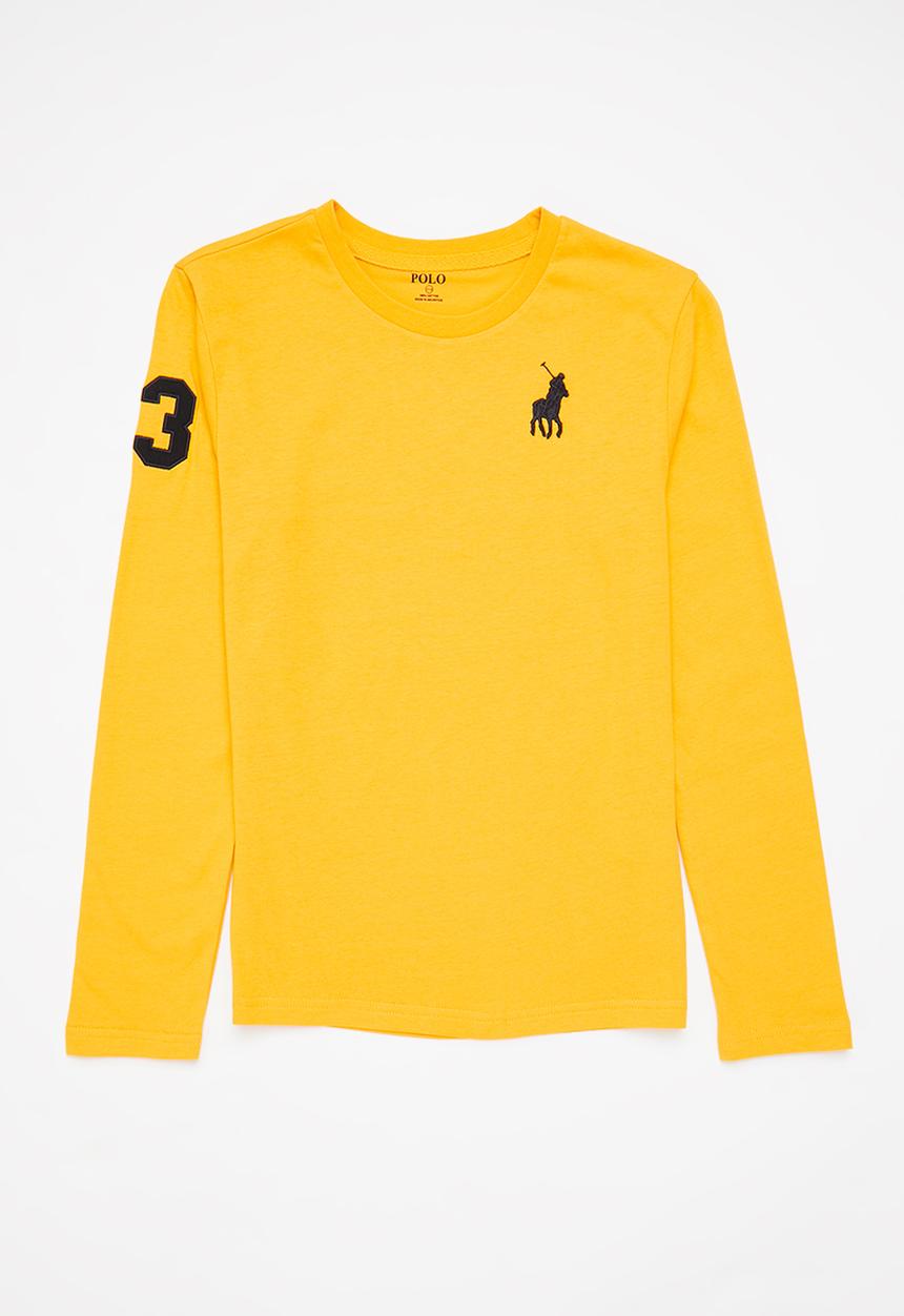 POLO - Boys classic long sleeve tee - yellow