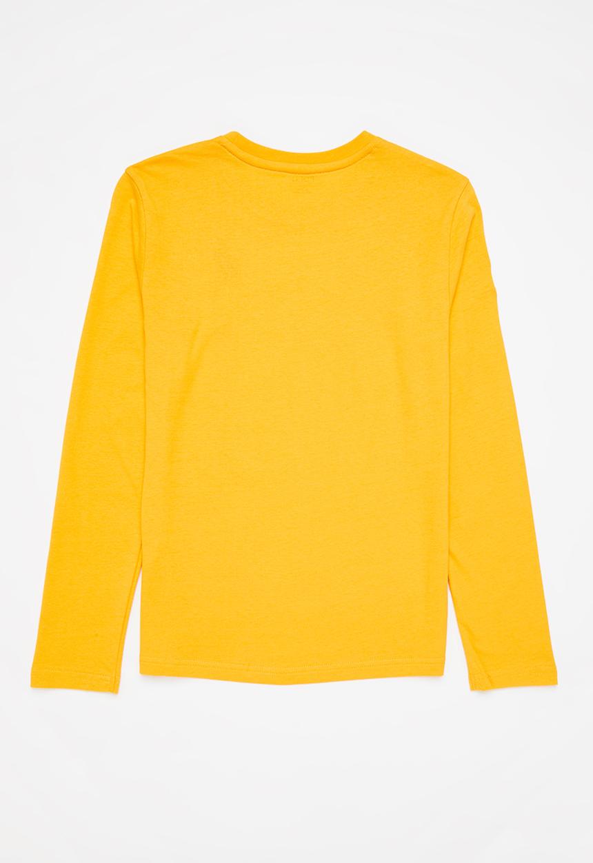 POLO - Boys classic long sleeve tee - yellow