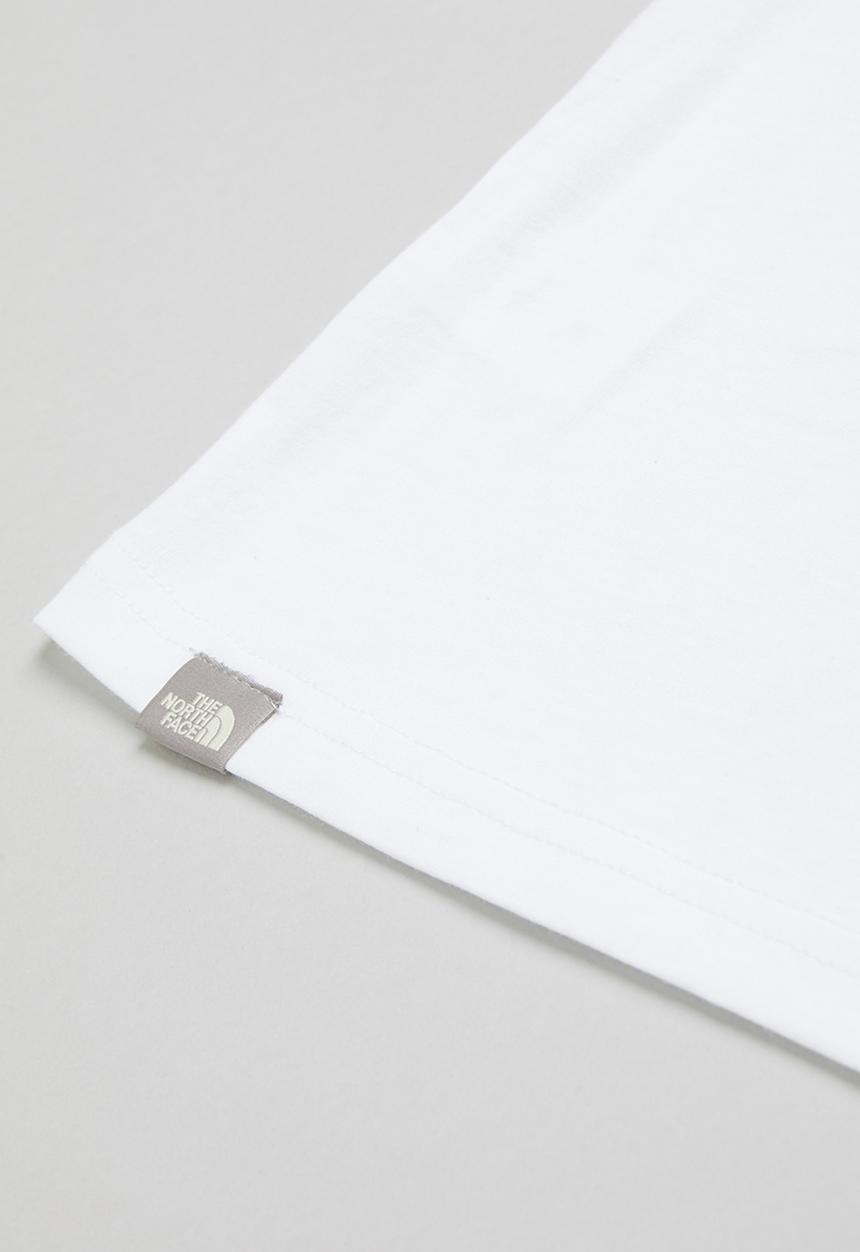 The North Face - Short sleeve simple dome cropped tee - white
