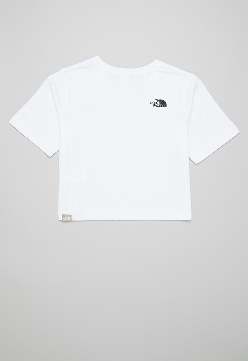 The North Face - Short sleeve simple dome cropped tee - white