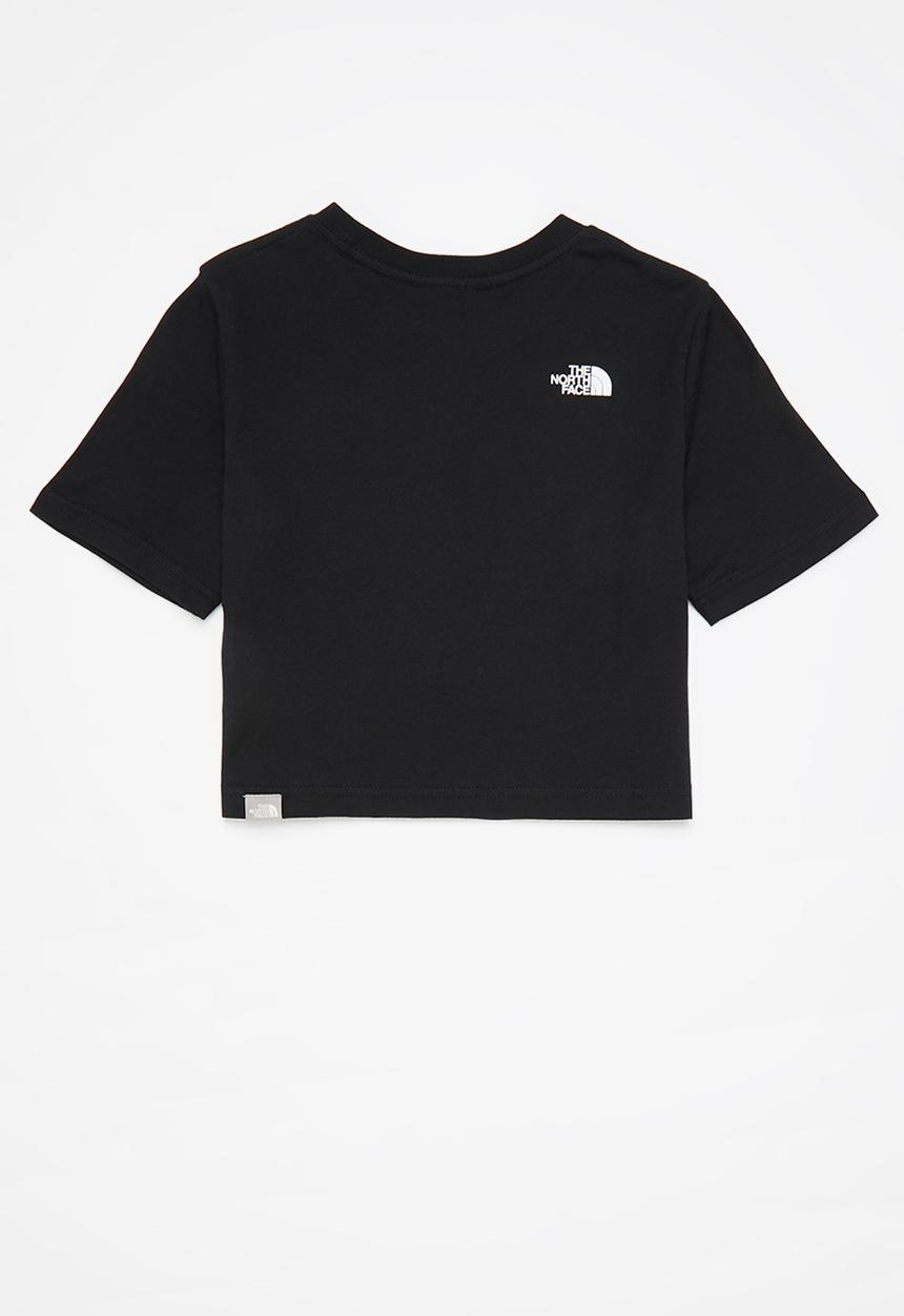 The North Face - Short sleeve simple dome cropped tee - black