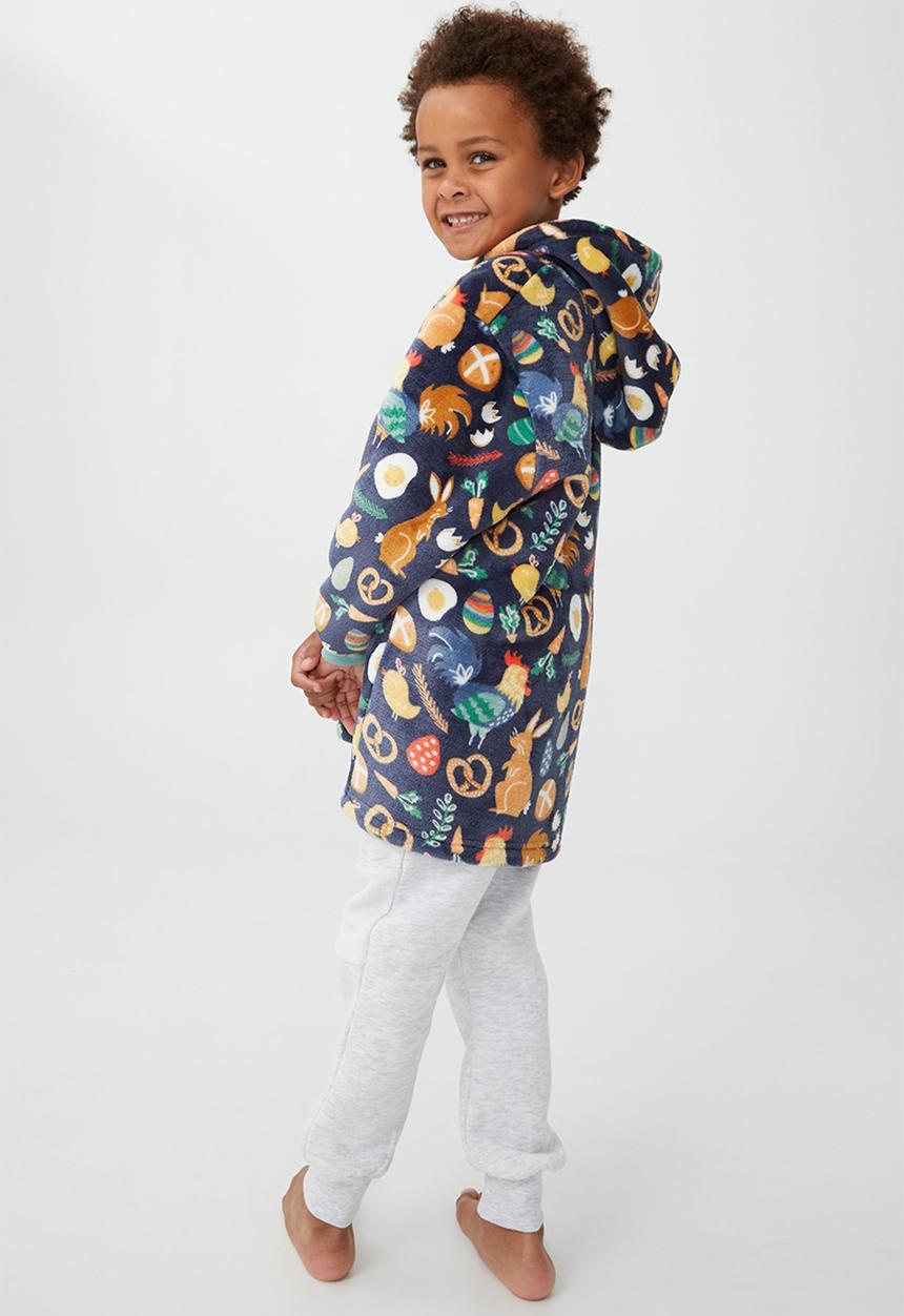 Cotton On - Snugget kids oversized hoodie - indigo