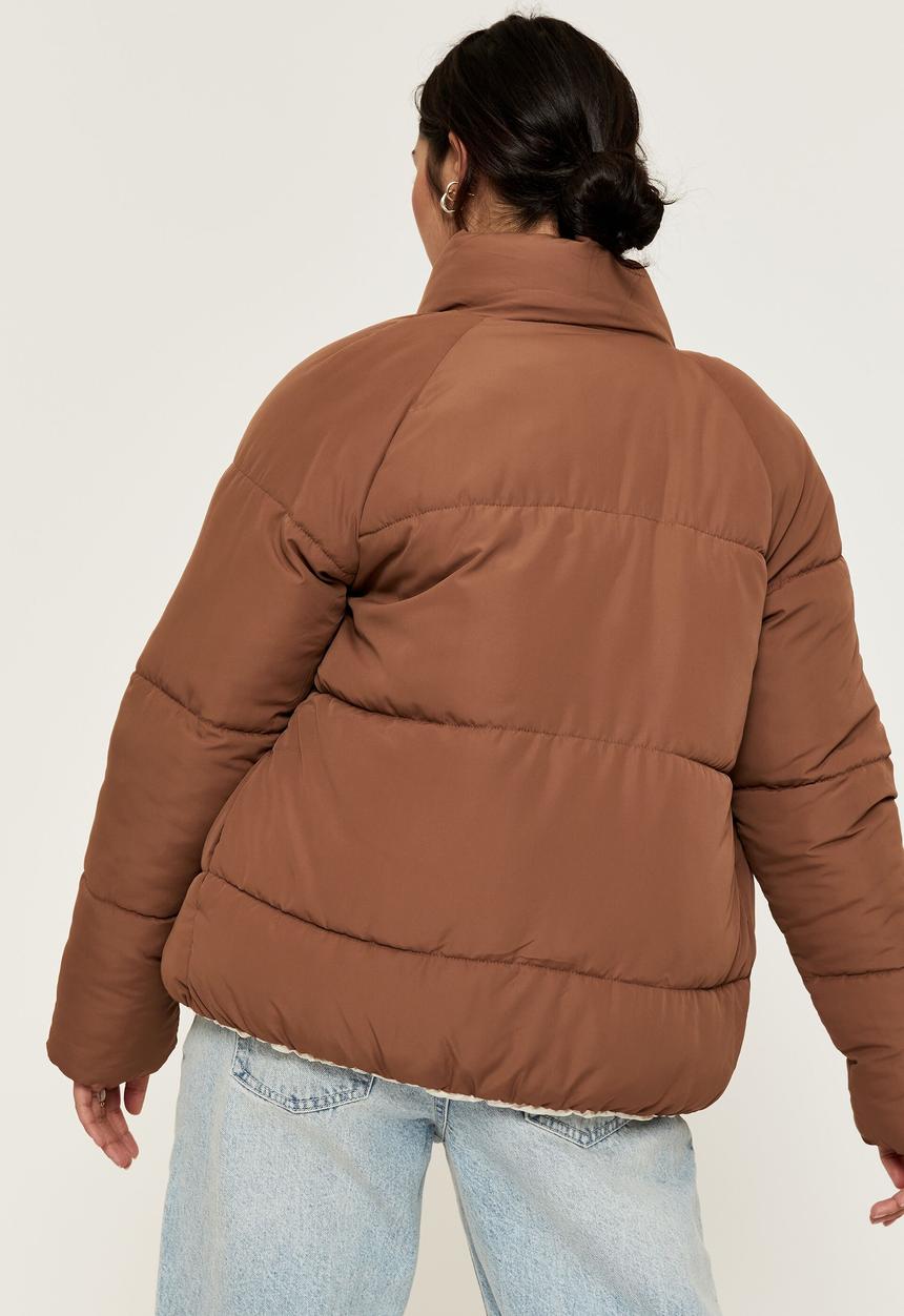 Supré  - Adele reversible puffer jacket - choc malt/cookies & cream