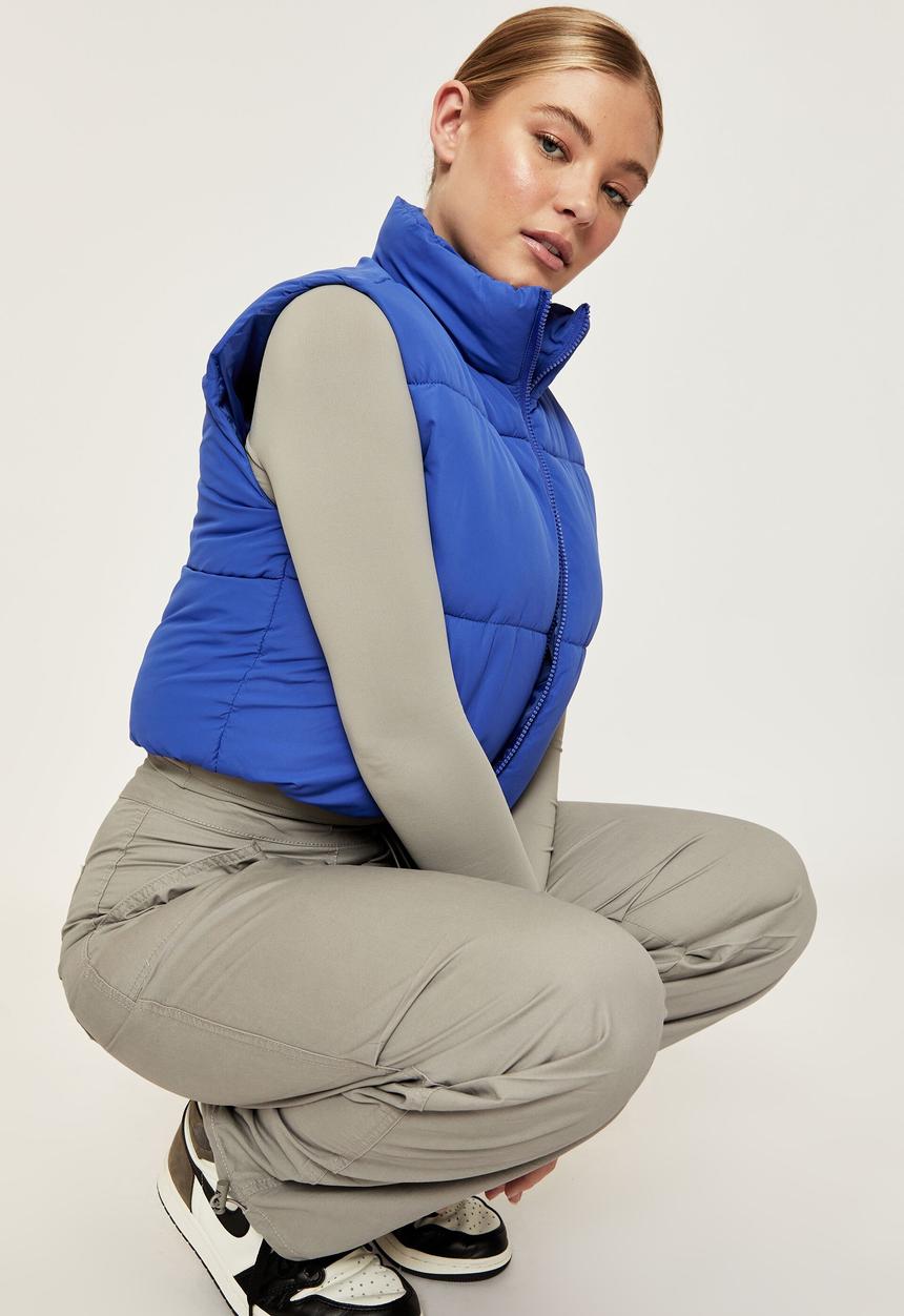 Supré  - Cher puffer vest - sapphire blue