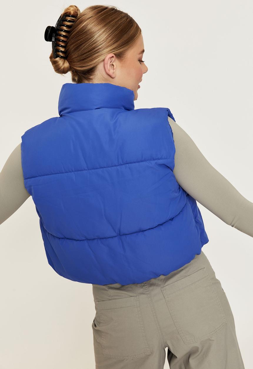 Supré  - Cher puffer vest - sapphire blue