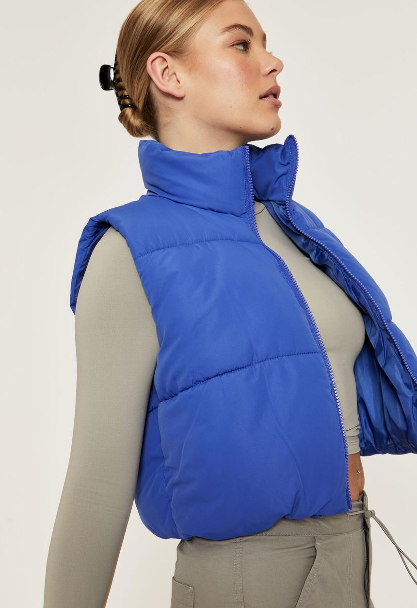 Supré  - Cher puffer vest - sapphire blue