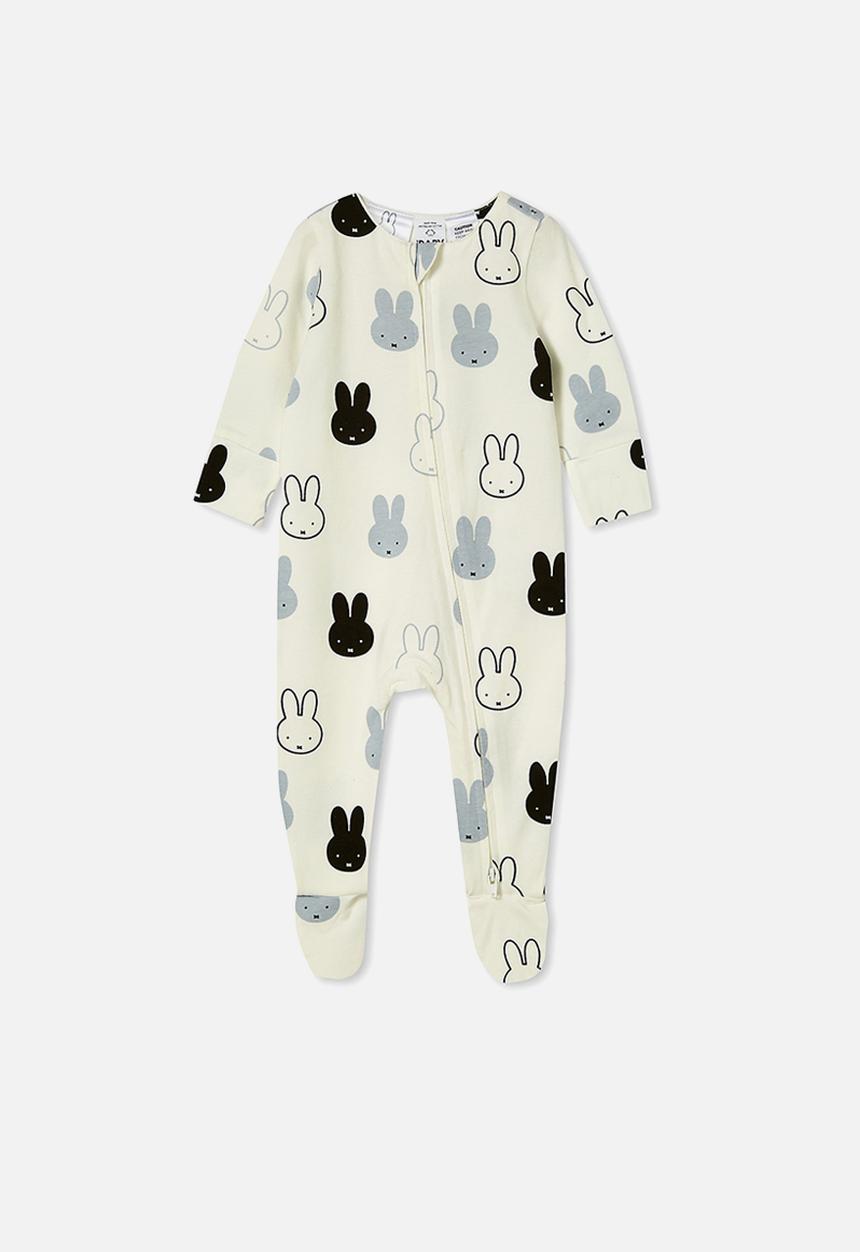 Cotton On - The long sleeve zip romper - white