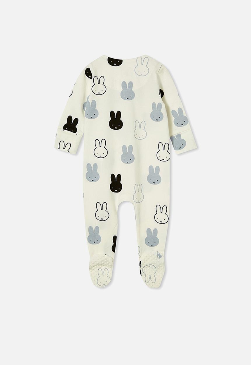 Cotton On - The long sleeve zip romper - white