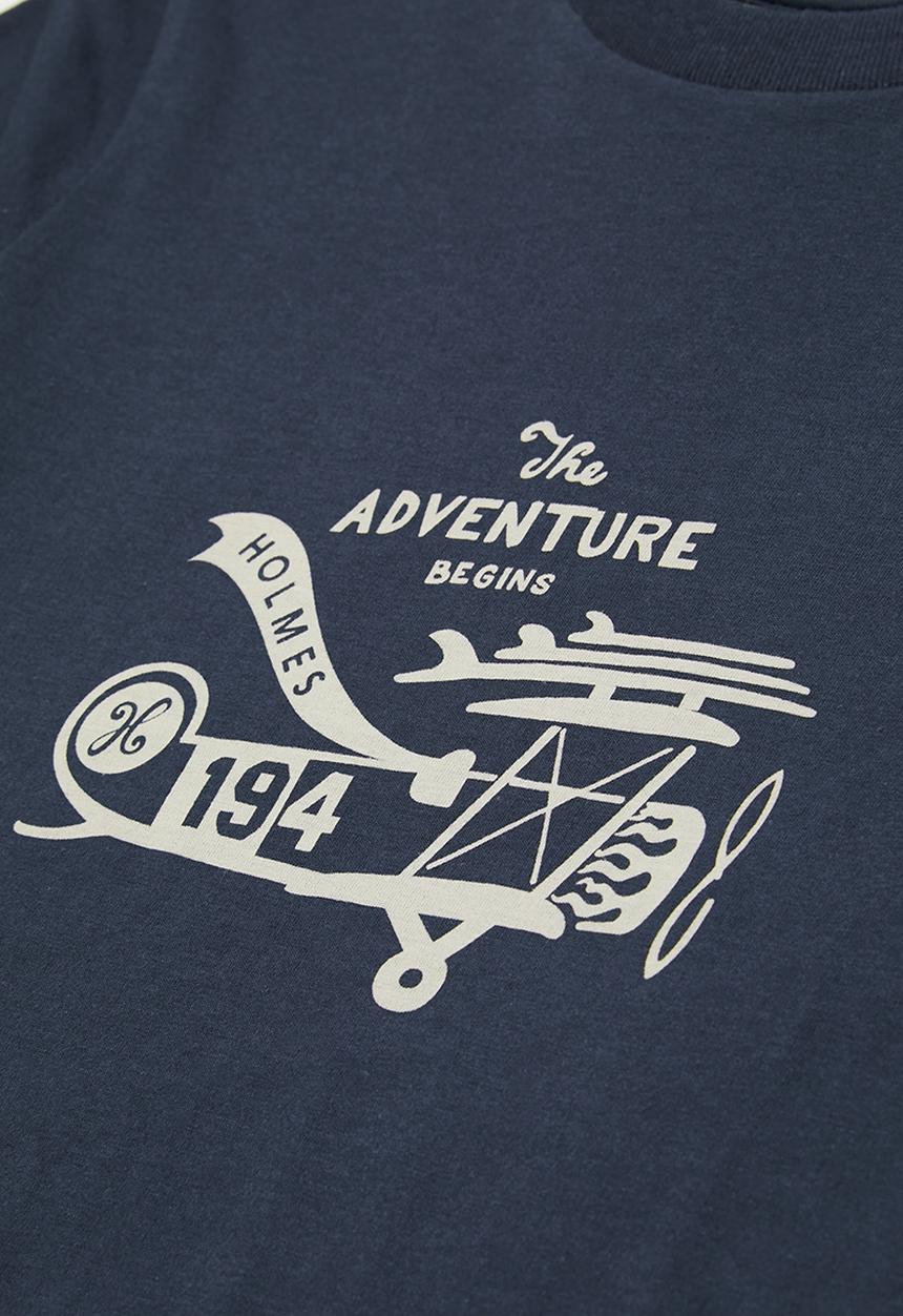 Holmes Bro's - Boys adventure t - navy blazer