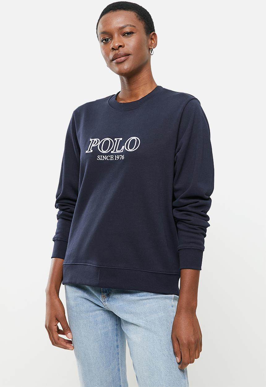POLO - Wmn logo sweater - navy
