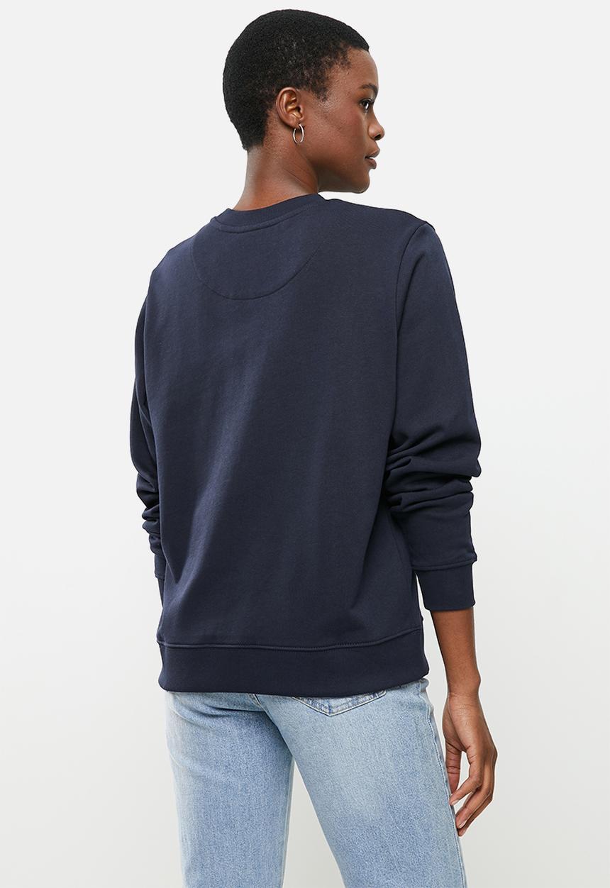 POLO - Wmn logo sweater - navy