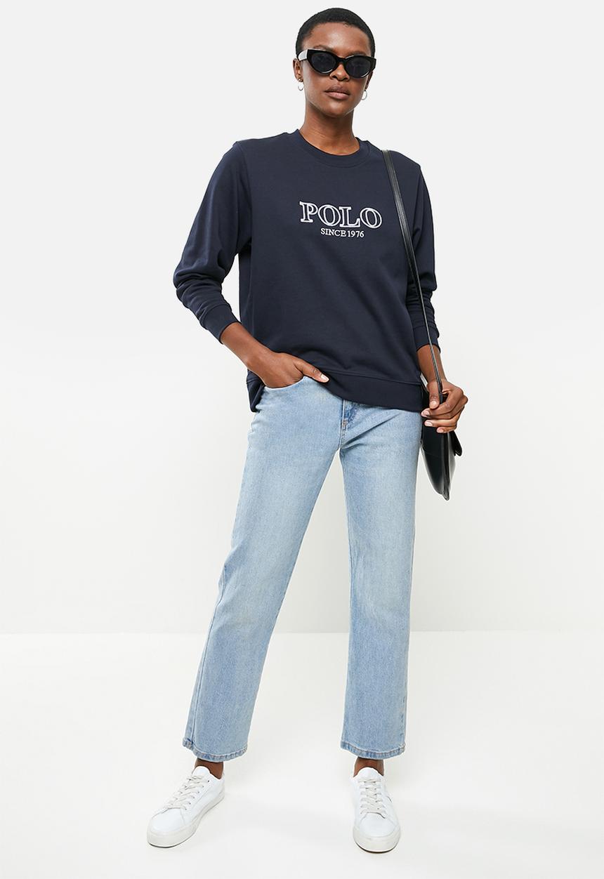POLO - Wmn logo sweater - navy