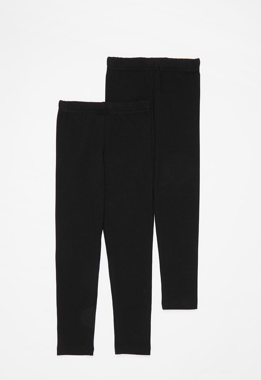 Pop Candy - Girls 2 pack legging - black
