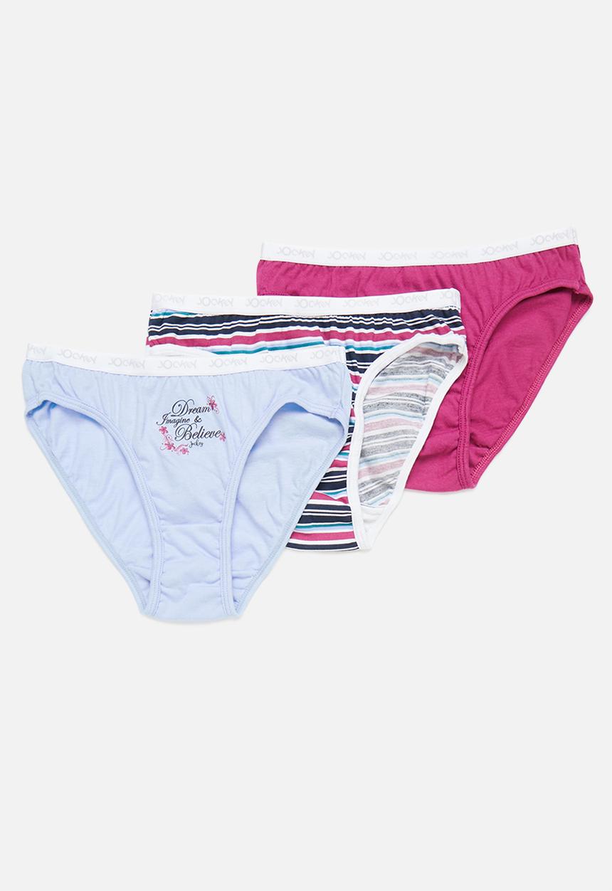 Jockey - 3-pack girls rint french cut - multi
