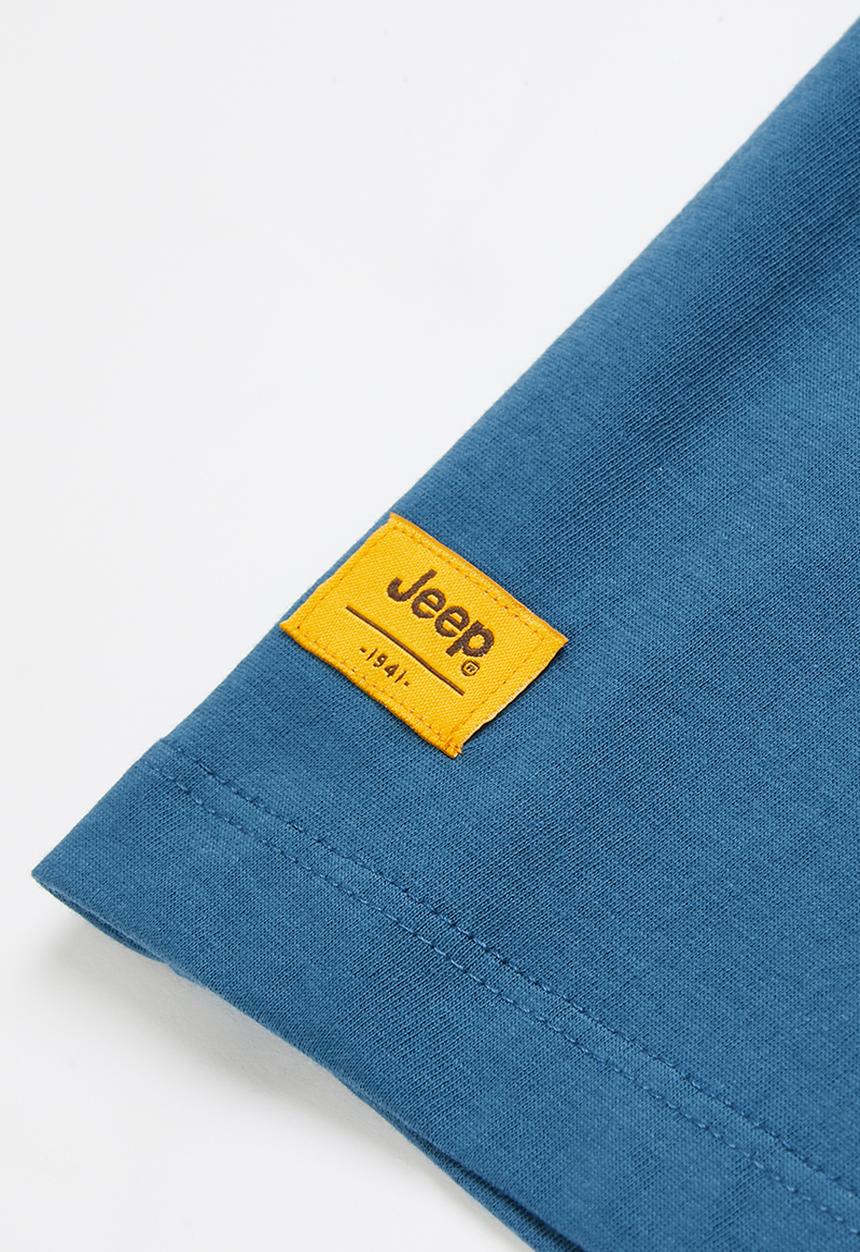 JEEP - Basic print graphic tee - blue