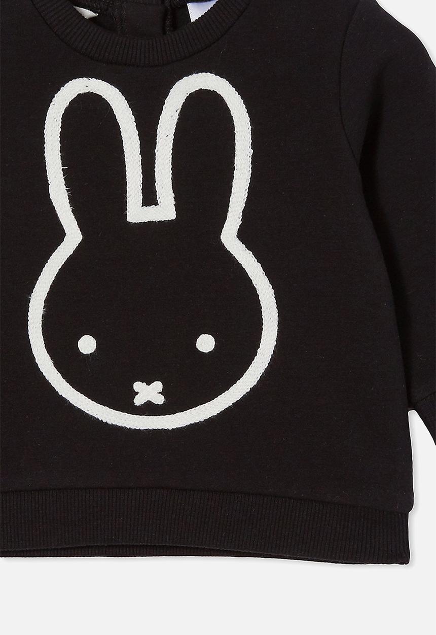 Cotton On - Bobbi sweater lcn - lcn mif black/miffy face