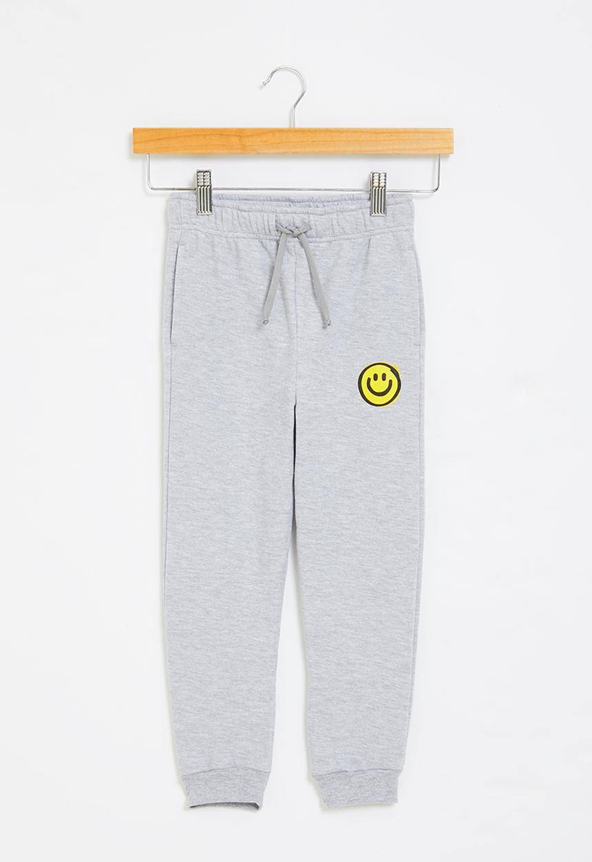 Superbalist Kids - Boys smiley jogger - grey 