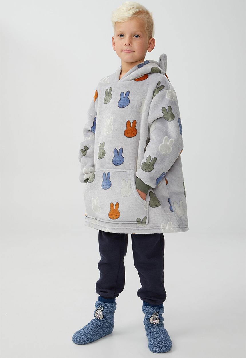 Cotton On - Snugget kids oversized hoodie licensed - light grey marle