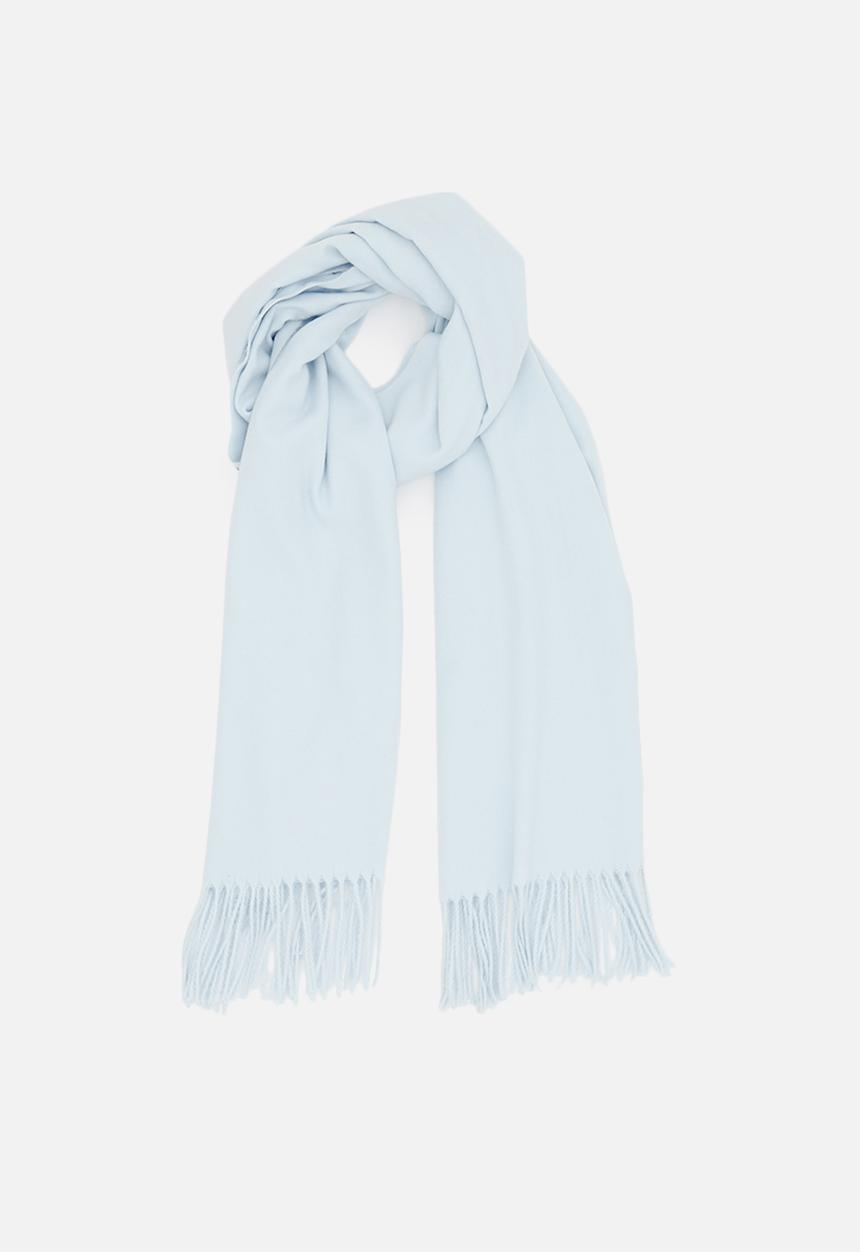 edit - Tassel blanket scarf - blue